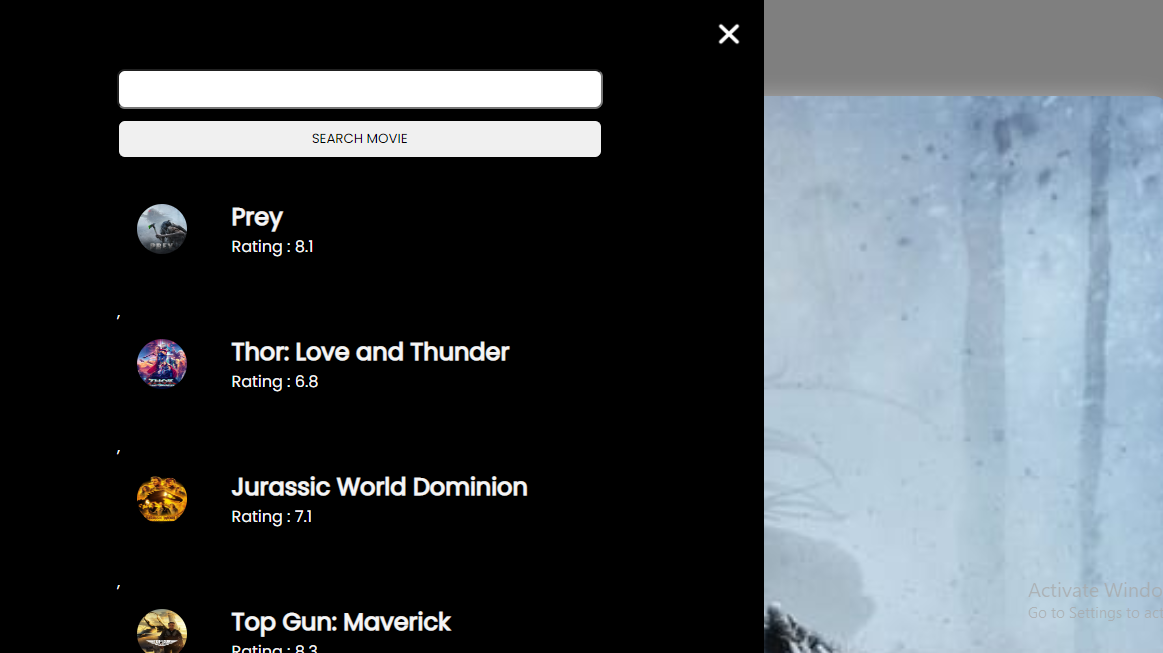 The movie app